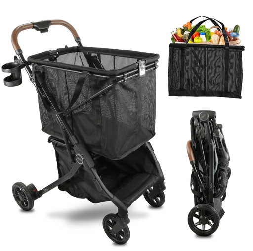 Shop Strolee Stability Stroller, Black, Shopper at GoodBuy Gear