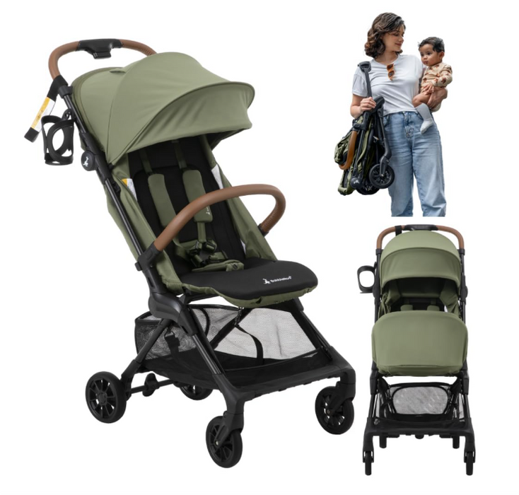 Shop BabbleRoo Hoplite Compact Stroller, Seagrass Green at GoodBuy Gear
