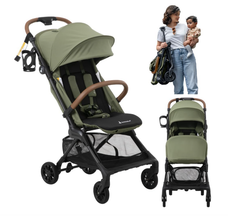 Shop BabbleRoo Hoplite Compact Stroller, Seagrass Green at GoodBuy Gear