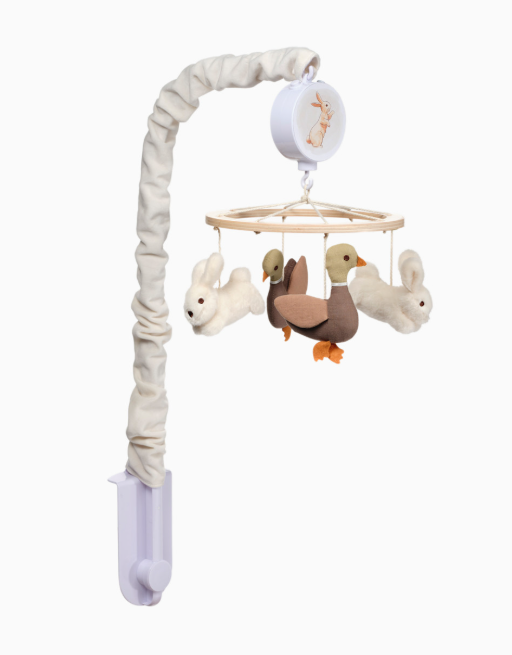 Lambs & Ivy Musical Crib Mobile, Bunny Hop