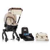 Shop Evenflo Shyft Dual Ride Infant Car Seat Stroller Combo, 2024, Champagne- Green & Gentle Fabric at GoodBuy Gear