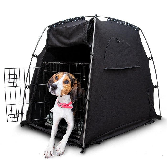 SlumberPod Pet Crate Cover, Black