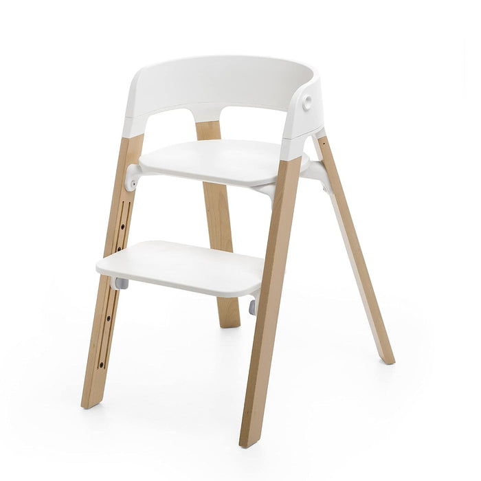 Stokke Steps Chair, White/Natural