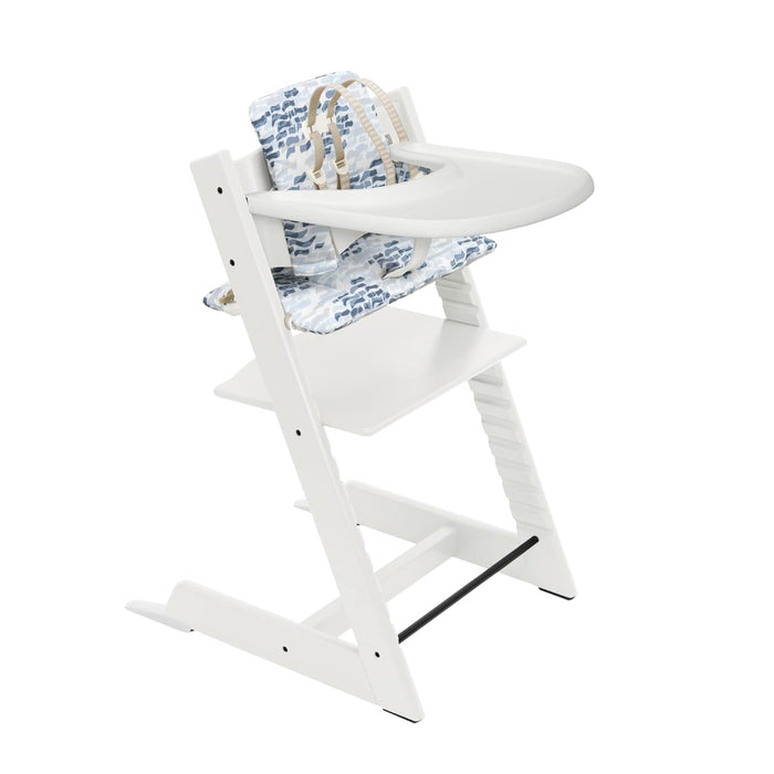 Stokke Tripp Trapp Complete High Chair, White, Waves Blue