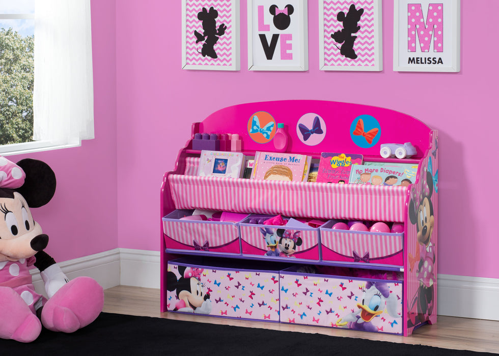 Delta Children Minnie Mouse Deluxe Book & Toy Organizer