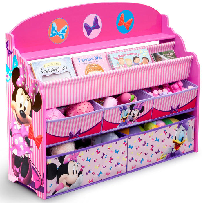Delta Children Minnie Mouse Deluxe Book & Toy Organizer