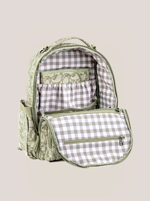 Shop Sazan + JuJuBe Classic Diaper Backpack, Paisley Floral at GoodBuy Gear