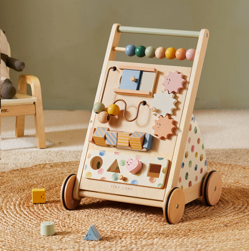 Shop Tiny Land, Natural Wooden Baby Walker at GoodBuy Gear