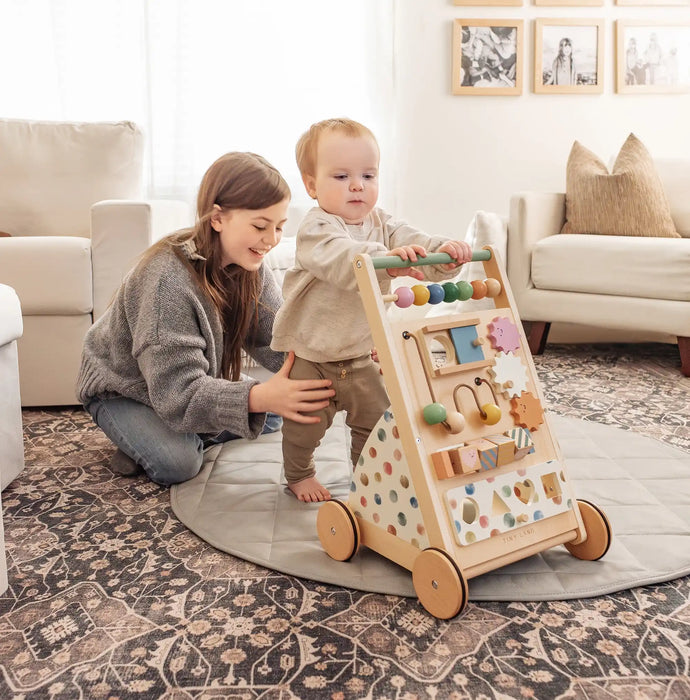 Shop Tiny Land, Natural Wooden Baby Walker at GoodBuy Gear