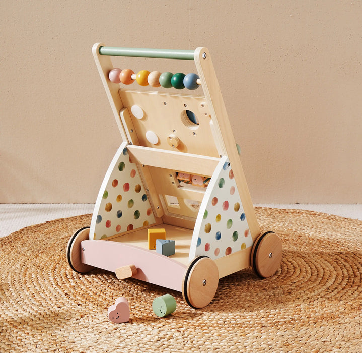 Shop Tiny Land, Natural Wooden Baby Walker at GoodBuy Gear