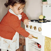 Shop Tiny Land Wooden Play Kitchen Honey Kitchenette with Pretend Cooking Set at GoodBuy Gear