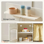 Shop Tiny Land Wooden Play Kitchen Honey Kitchenette with Pretend Cooking Set at GoodBuy Gear