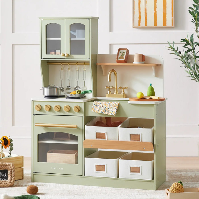 Shop Tiny Land Serenity Wooden Kitchen, Green at GoodBuy Gear