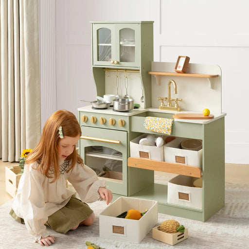 Shop Tiny Land Serenity Wooden Kitchen, Green at GoodBuy Gear
