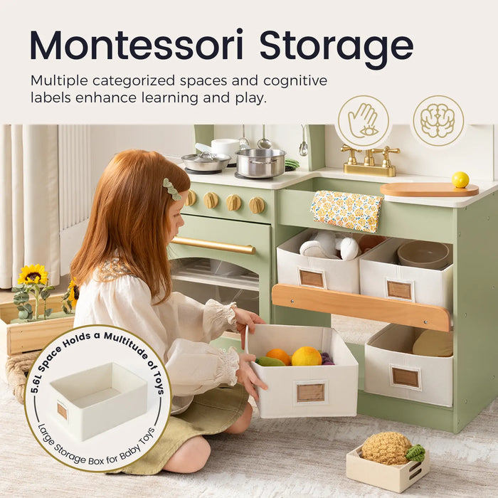 Shop Tiny Land Serenity Wooden Kitchen, Green at GoodBuy Gear