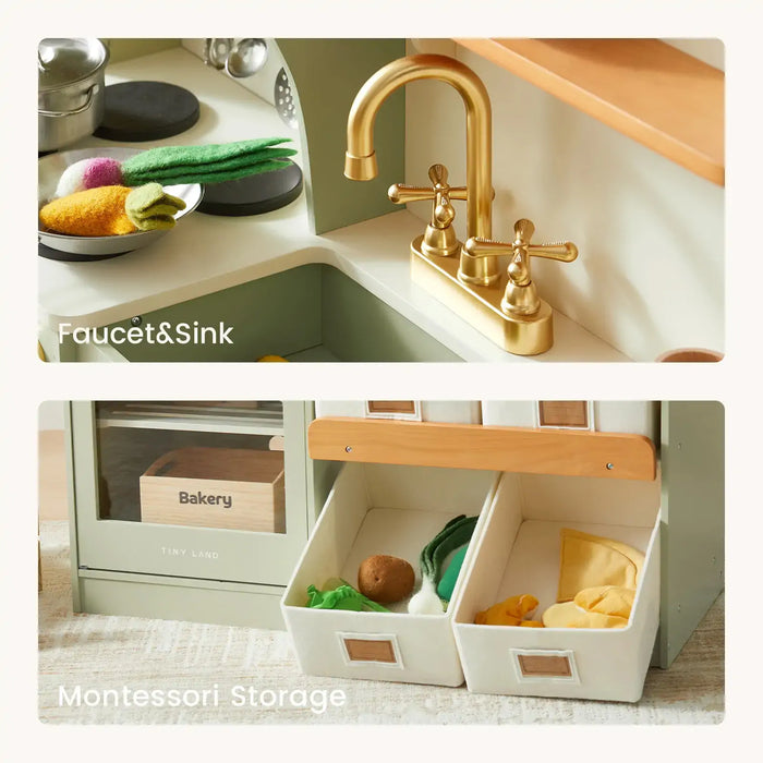 Shop Tiny Land Serenity Wooden Kitchen, Green at GoodBuy Gear