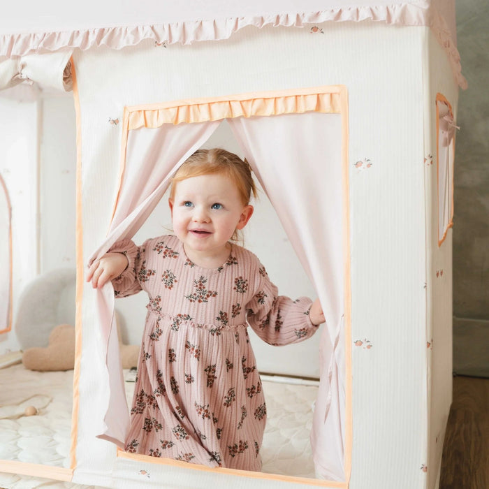 Shop Tiny Land Sweet Citrus Kids Play Tent, White and Pink at GoodBuy Gear