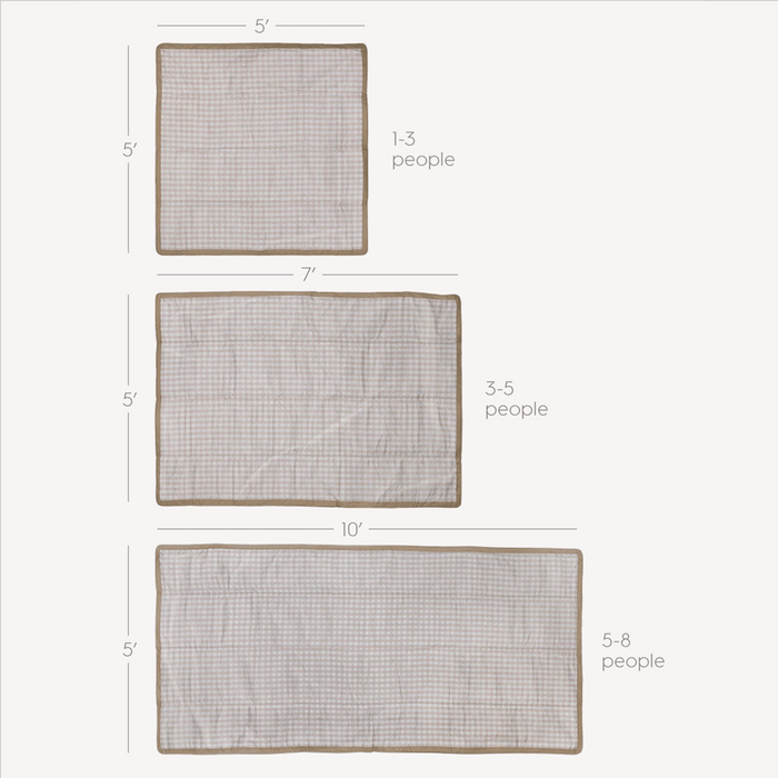 Shop Little Unicorn Outdoor Blanket, Beige Buffalo Check at GoodBuy Gear