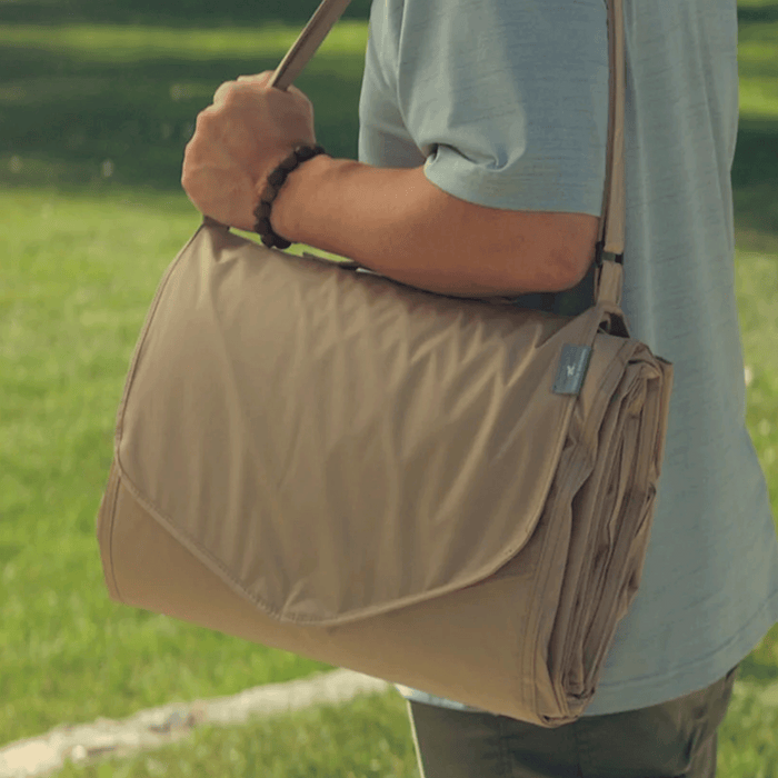 Shop Little Unicorn Outdoor Blanket, Beige Buffalo Check at GoodBuy Gear