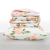 Shop Little Unicorn Cotton Muslin Toddler Bedding 3 Piece Set, Watercolor Roses Grande at GoodBuy Gear