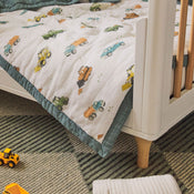 Shop Little Unicorn Cotton Muslin Toddler Bedding 3 Piece Set, Work Trucks at GoodBuy Gear