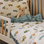 Shop Little Unicorn Cotton Muslin Toddler Bedding 3 Piece Set, Work Trucks at GoodBuy Gear