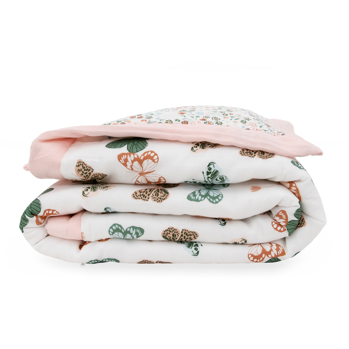 Shop Little Unicorn Cotton Muslin Toddler Comforter, Butterflies at GoodBuy Gear