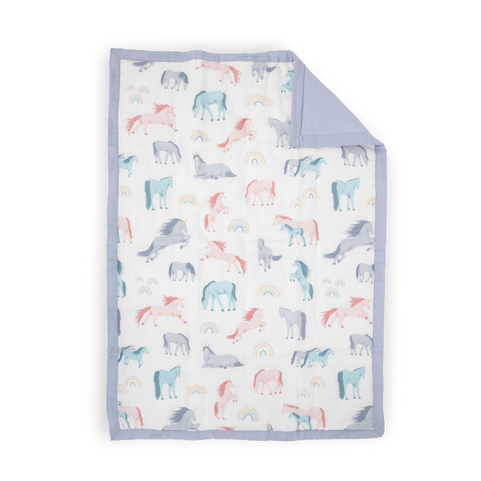Shop Little Unicorn Cotton Muslin Toddler Bedding 3 Piece Set, Unicorns at GoodBuy Gear