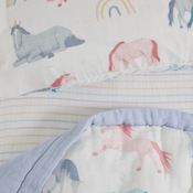 Shop Little Unicorn Cotton Muslin Toddler Bedding 3 Piece Set, Unicorns at GoodBuy Gear