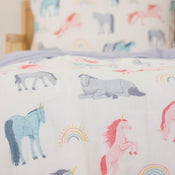 Shop Little Unicorn Cotton Muslin Toddler Bedding 3 Piece Set, Unicorns at GoodBuy Gear