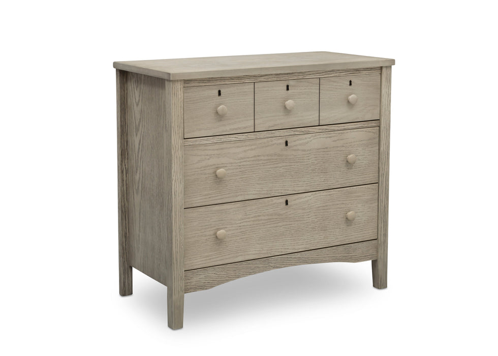 Farmhouse 3 Drawer Dresser with Changing Top and Interlocking Drawers
