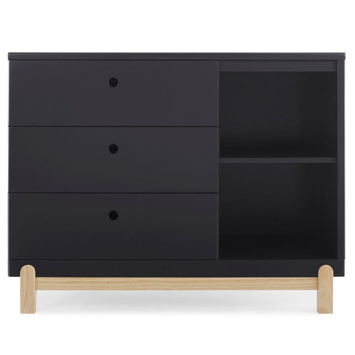 Delta Children Poppy 3 Drawer Dresser with Cubbies and Interlocking Drawers