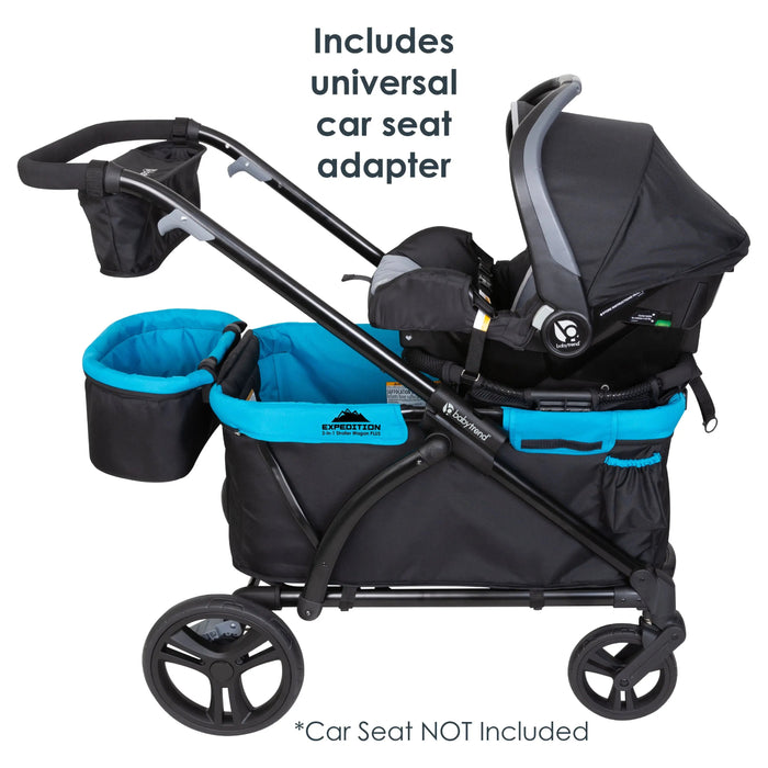 Baby Trend Expedition 2-in-1 Stroller Wagon PLUS, Ultra Marine