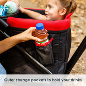 Shop Baby Trend Tour™ 2-in-1 Stroller Wagon, Mars Red at GoodBuy Gear