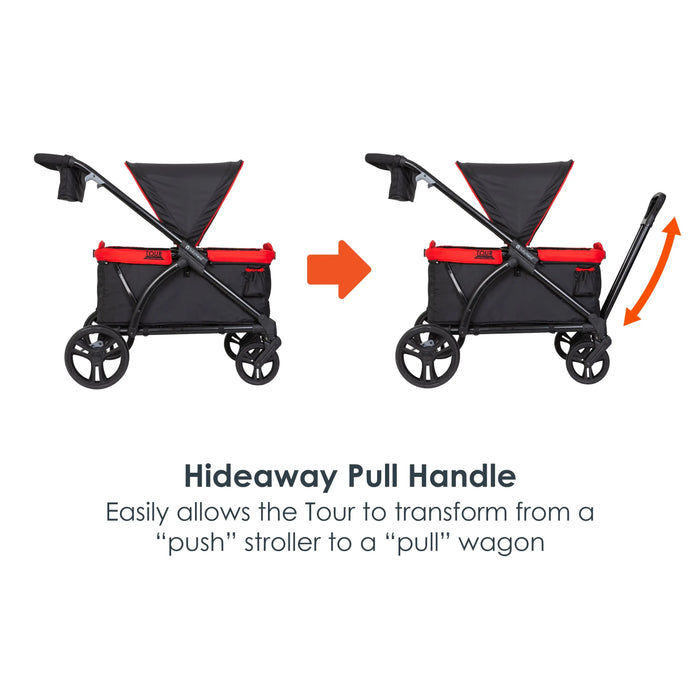 Shop Baby Trend Tour™ 2-in-1 Stroller Wagon, Mars Red at GoodBuy Gear