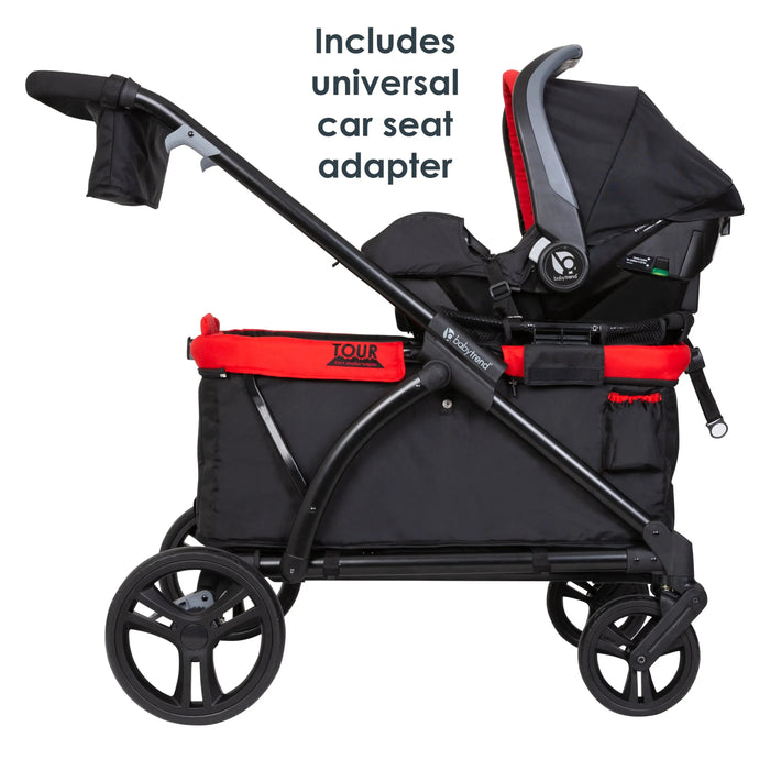 Shop Baby Trend Tour™ 2-in-1 Stroller Wagon, Mars Red at GoodBuy Gear