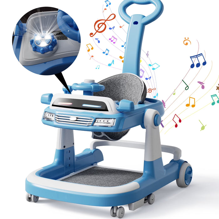 WonderStone 6 in 1 Baby Walker, Blue