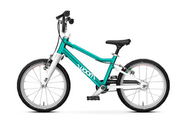 Shop Woom GO 3 Bike "16, AUTOMAGIC, Metallic turquoise at GoodBuy Gear
