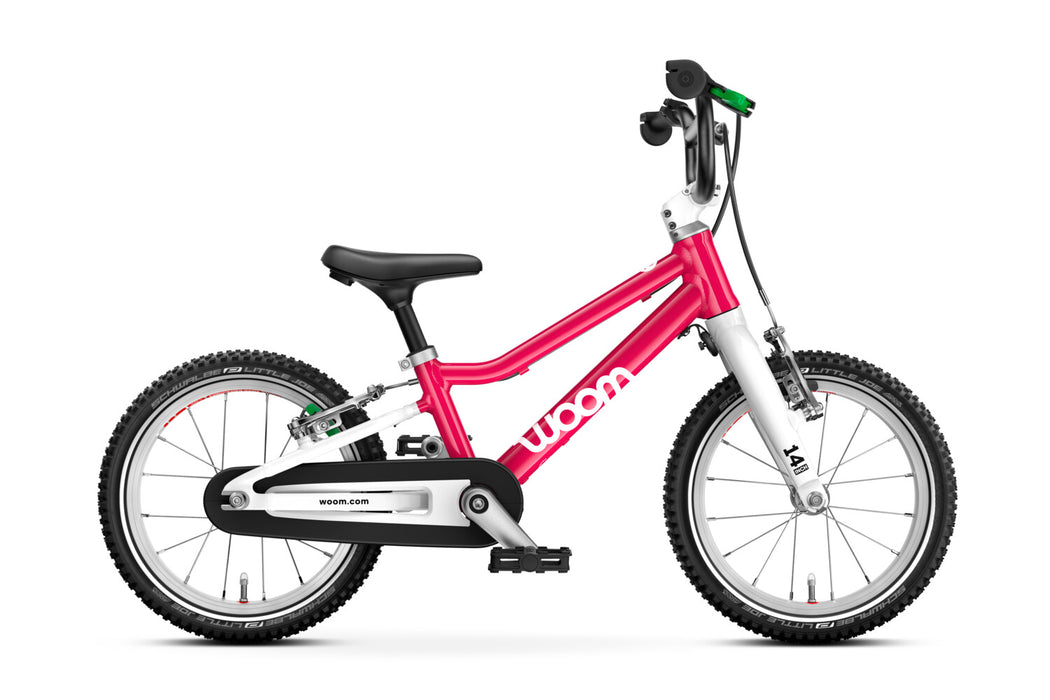 Shop Woom GO 2 Bike- 14”, Hot Pink at GoodBuy Gear
