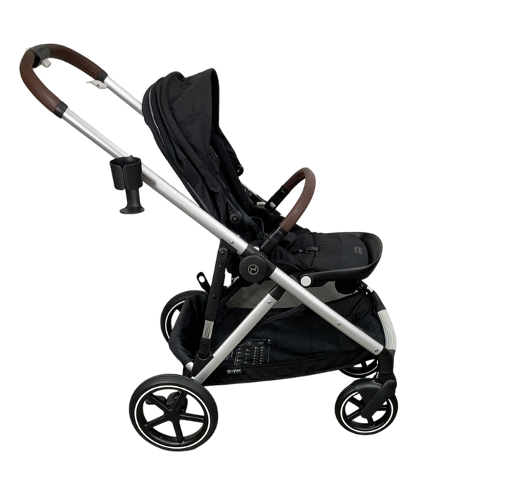 Shop Cybex Gazelle S Modular Stroller, 2024, Moon Black, Silver Frame at GoodBuy Gear