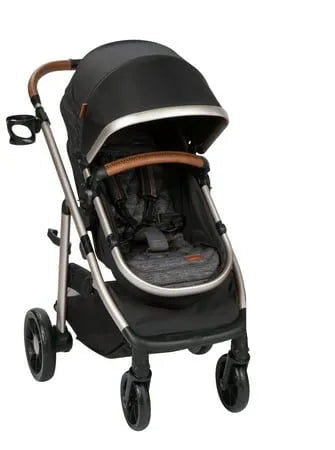 Monbebe Lynx 6-in-1 Modular Travel System Stroller, 2025, Black & rose