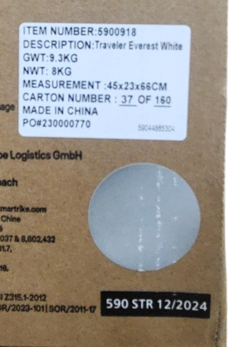 Shop SmarTrike Traveler Travel Stroller, 2024, Everest Grey/White at GoodBuy Gear