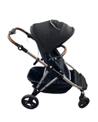 secondhand Mockingbird Single to Double 2.0 Stroller, 2023, Silver with Penny Leather, Windowpane, Black