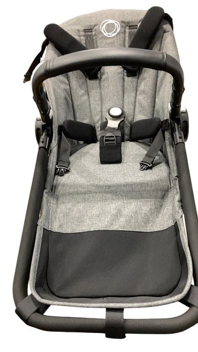 Shop Bugaboo Donkey 5 Duo Extension Set, Grey Melange, Black Frame, Grey Melange, 2025, without Canopy at GoodBuy Gear