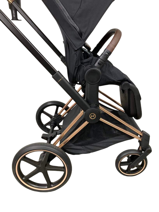 Shop Cybex PRIAM Stroller, 2023, Deep Black, Rosegold at GoodBuy Gear