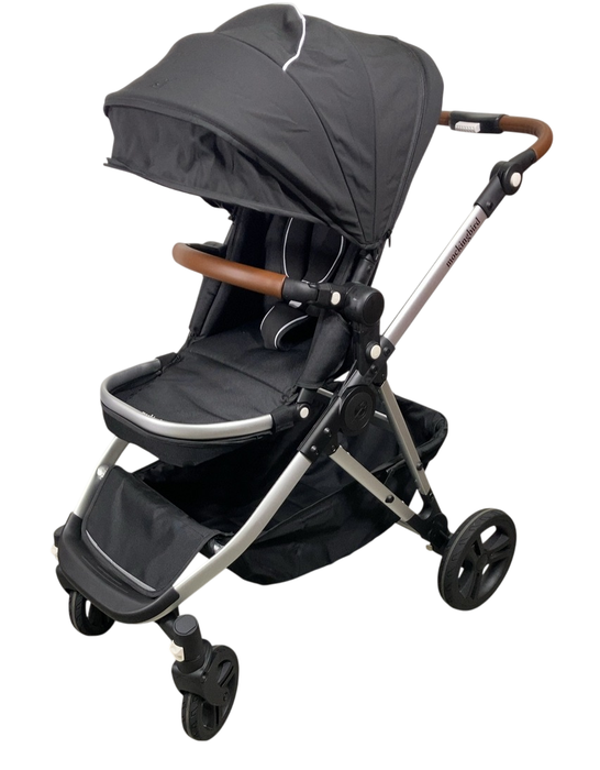 Shop Mockingbird Single to Double 2.0 Stroller, 2024, Black, Silver With Penny Leather, Watercolor Drops at GoodBuy Gear