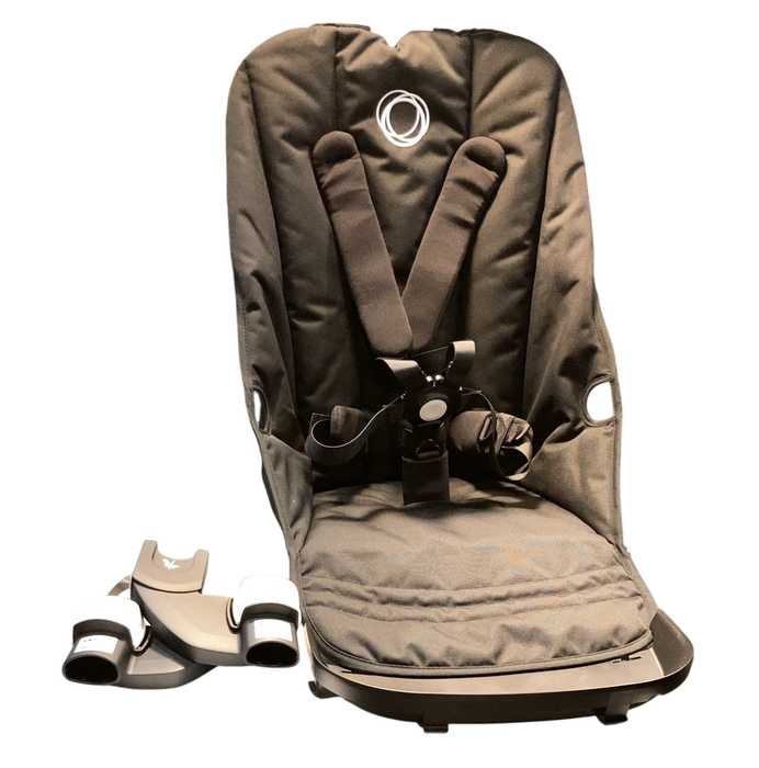 Shop Bugaboo Kangaroo Single To Double Stroller, 2024, Black, Midnight Black, Midnight Black at GoodBuy Gear