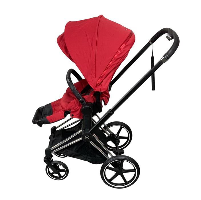 Shop Cybex PRIAM Stroller, 2019, Chrome With Black Details, True Red at GoodBuy Gear