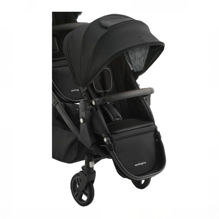 Shop Mockingbird 2nd Seat Kit 3.0, Black Windowpane, Charcoal with Black Leather at GoodBuy Gear