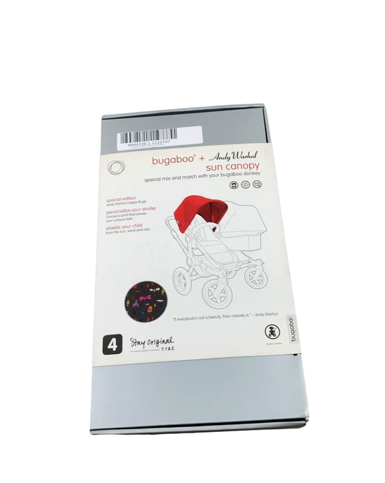 Shop Bugaboo Donkey Andy Warhol Sun Canopy, Happy Bugs at GoodBuy Gear